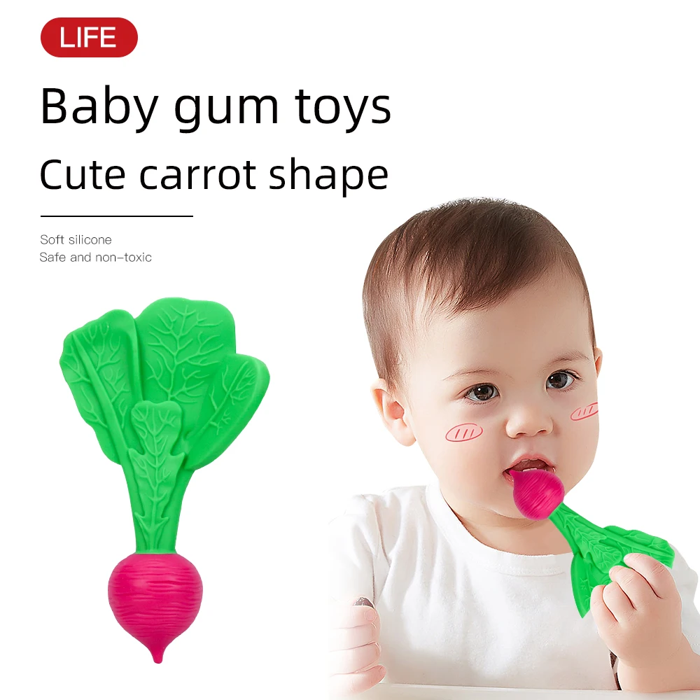Customized Manufacturer Soft Vegetable Baby Teething Toys Bpa Free