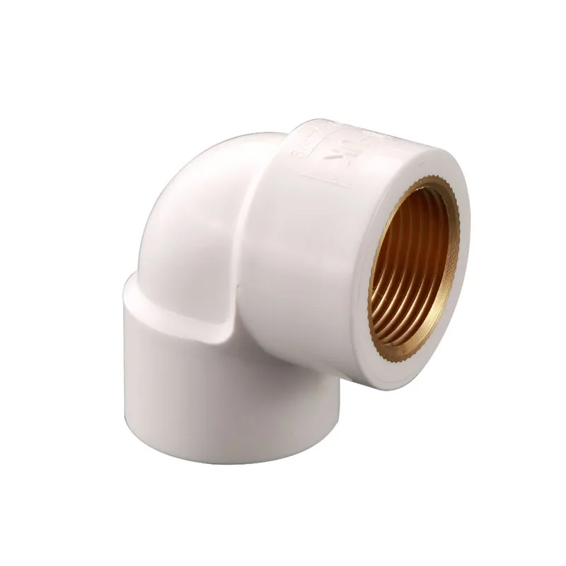 Factory Custom Seamless Plastic Pvc Pipe Fitting 90 Degree Female Elbow Brass Pvc Plumbing Pipe
