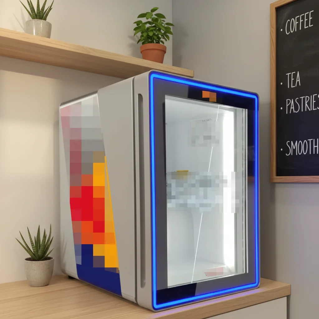 Stylish Redbull Glass Fridge - Single Door Compressor