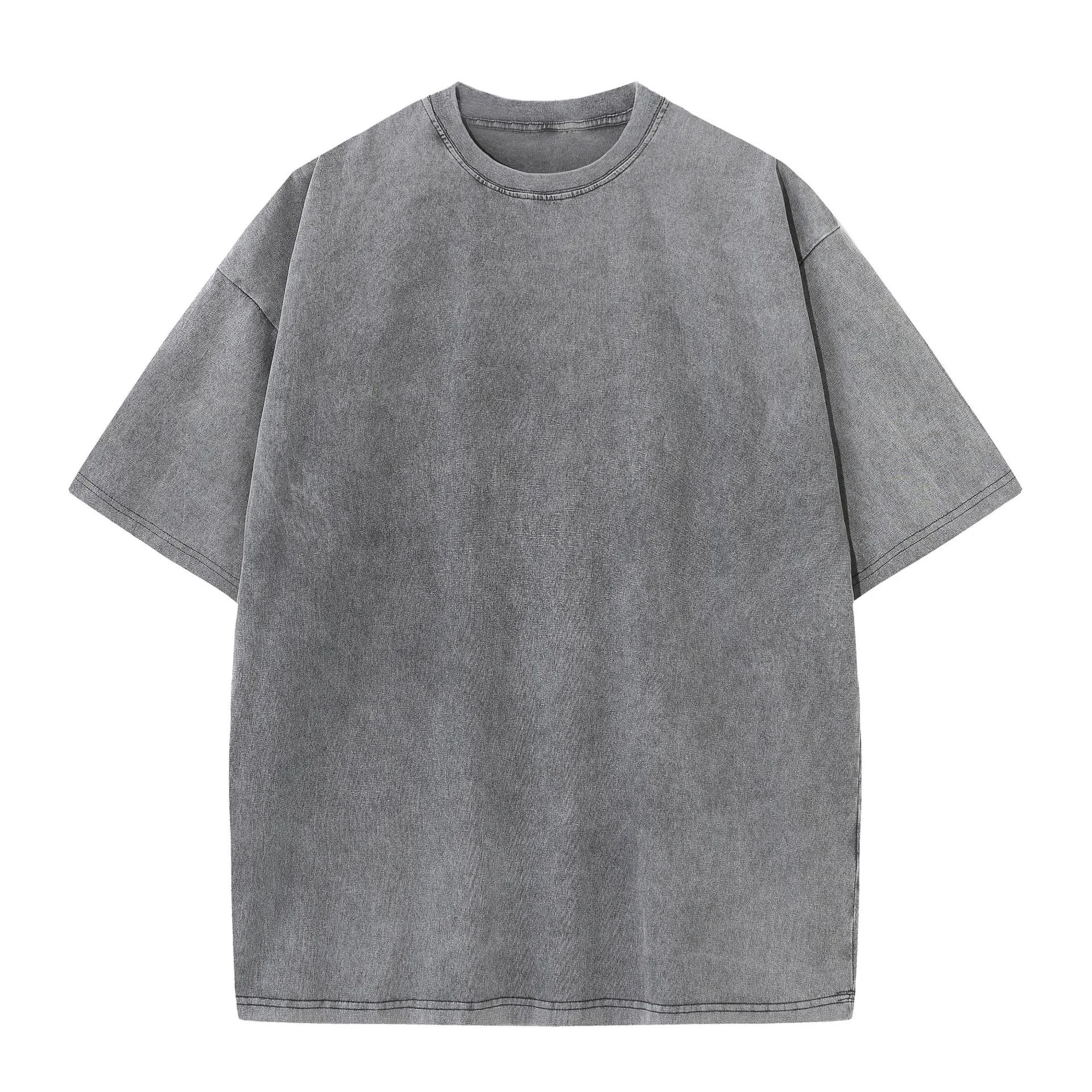 Custom Design Unisex Vintage Washed Tshirt Wholesale 280 GSM Heavy Cotton Jersey Oversized T Shirt Women
