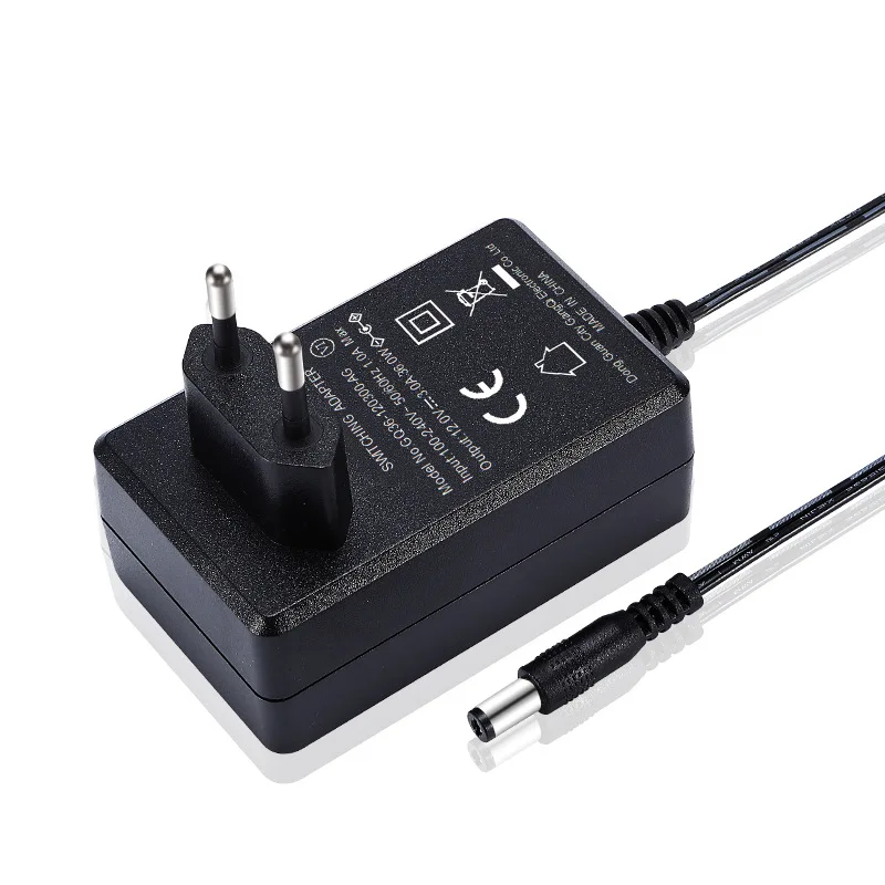 Factory spot 12V3A power adapter EU US Plug Charger CE certification quality 36W DC stabilized power adapter