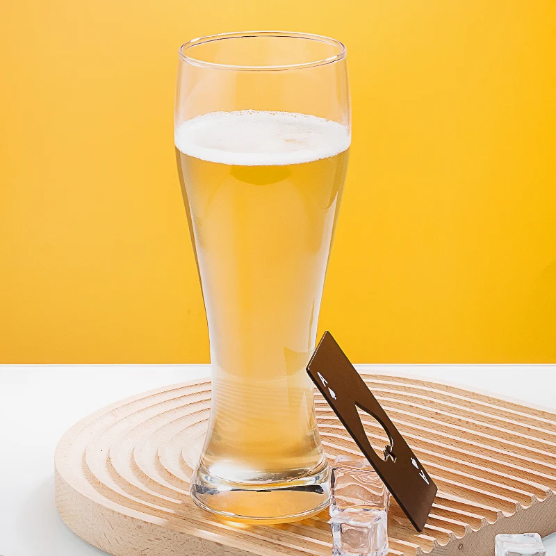 Wholesale Bar Custom Logo 420ml Classic Transparent Pilsner Beer