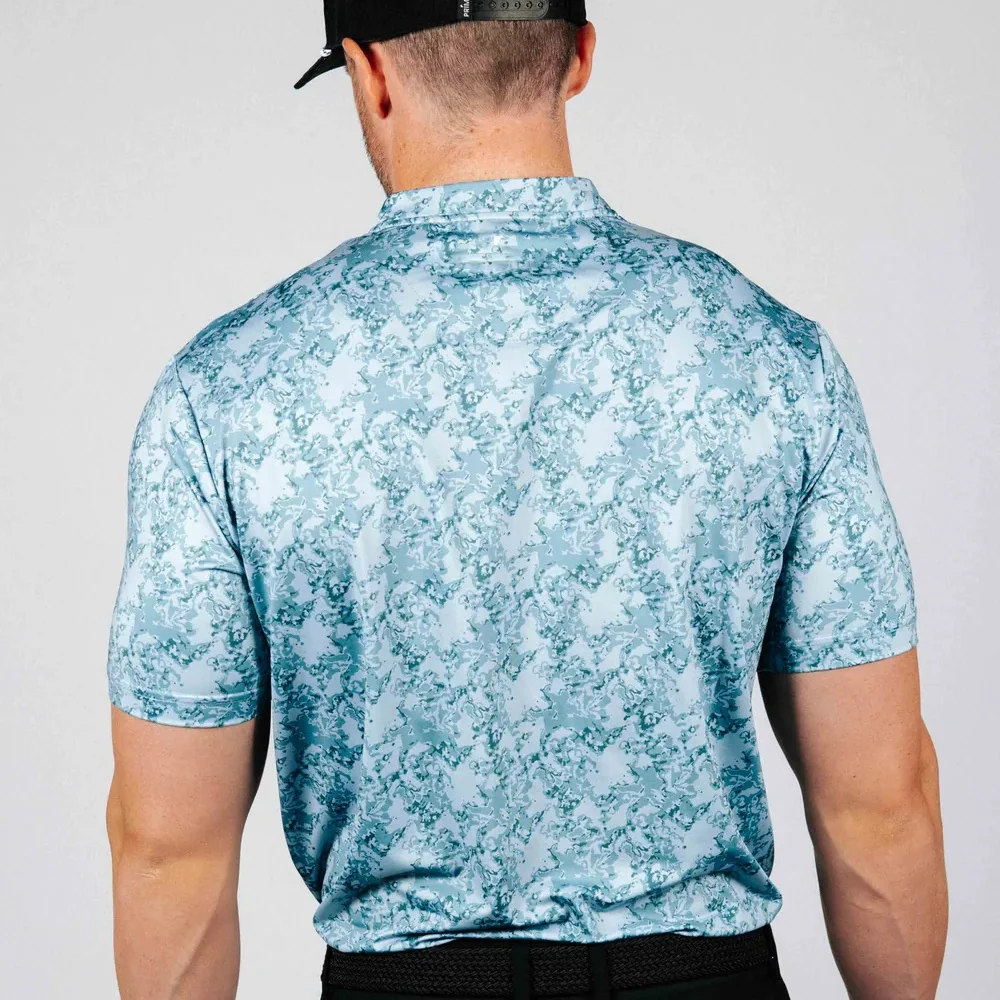 Customized Your Design Sublimation Print 100% Polyester Mandarin Collar Dry Fit Performance Golf Polo Jersey Shirt Custom Logo
