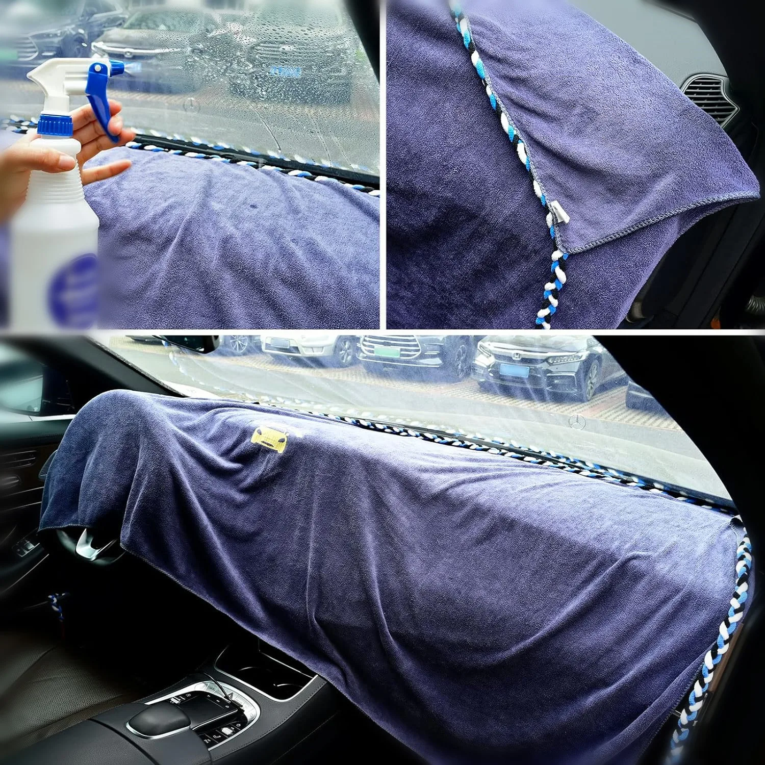 Window Tint Towel For Dash Water Absorbent Dash Cover Vehicle