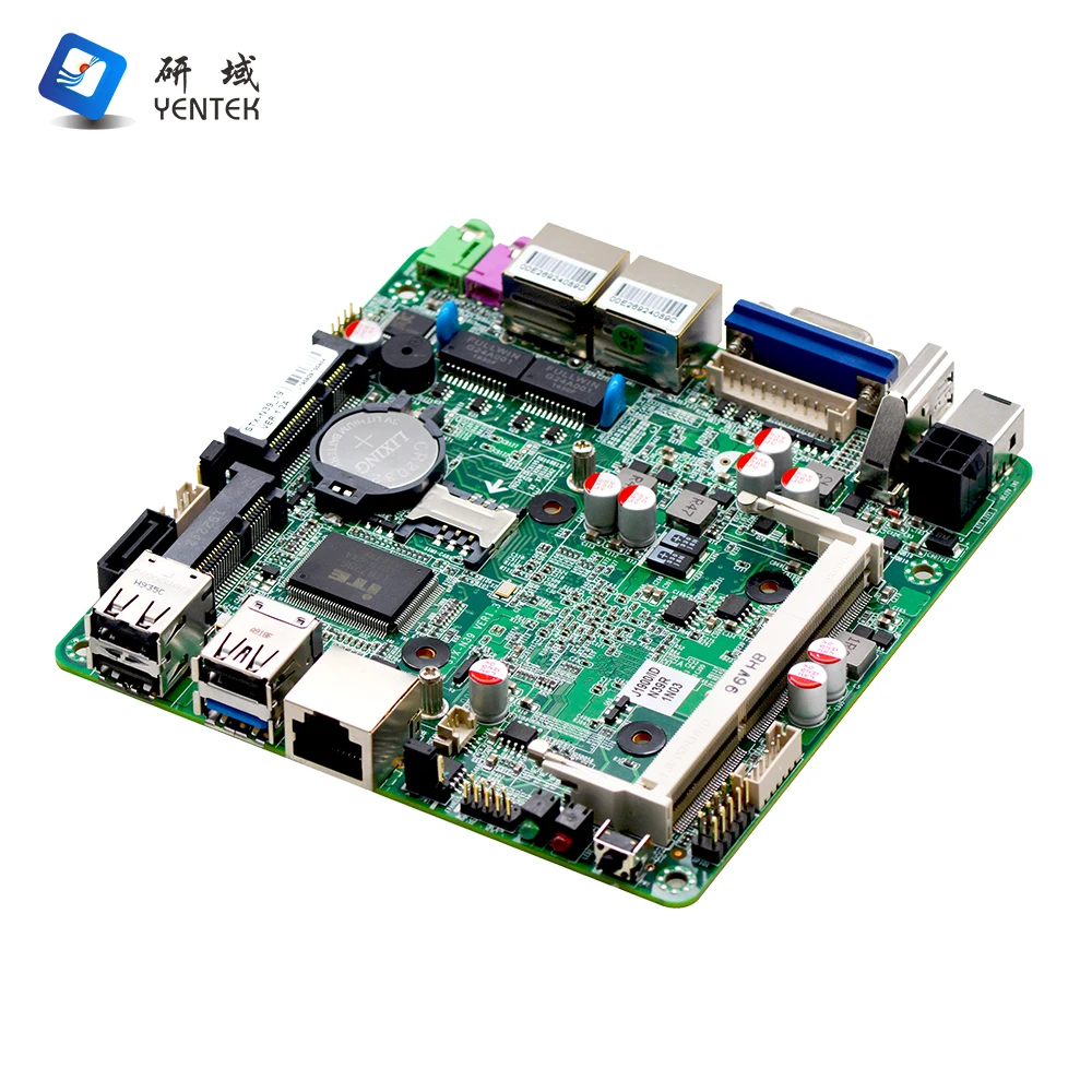 X86 Pos Motherboard Intel J1900 Quad Core DDR3 MSATA HD VGA 2 LAN 6 USB Linux Nano Mini Itx Industrial Fanless Motherboard