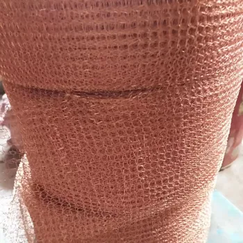 Red Pure Copper Knitted Wire Mesh for Distillation