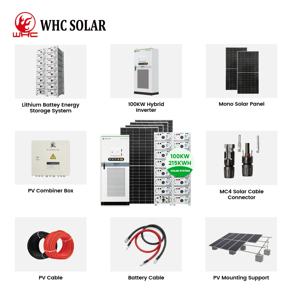 Custom Bess Solar Energy Storage System Container 100Kw 215Kwh Lithium ...