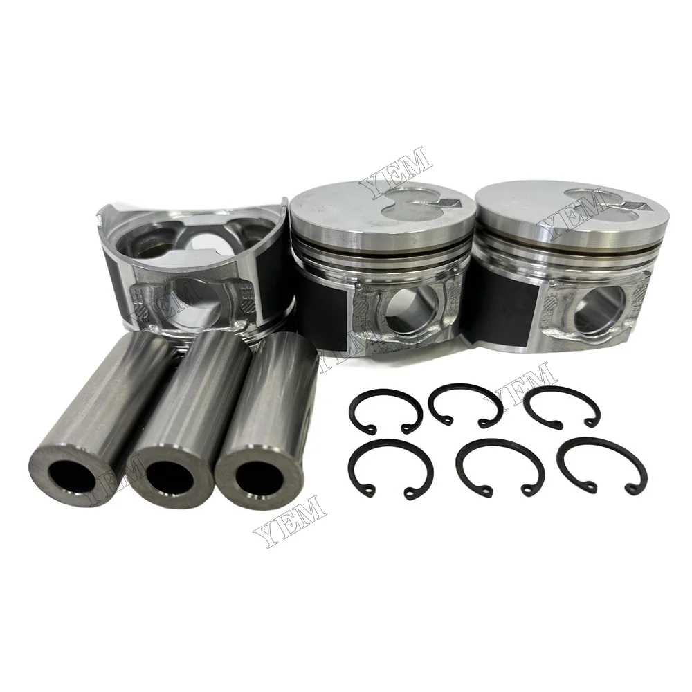 For Yanmar 3TNM74 Overhaul Rebuild Kit Repair Part Engine Piston Ring Gasket 4