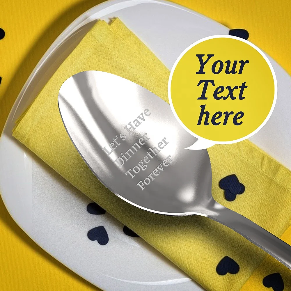 Gift for your loved one. Personalized Stainless Steel Table Spoon