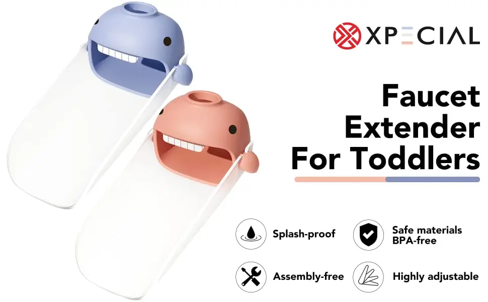 Ushaped Antispill 14cm Faucet Extender Adjustable Bathroom Sink