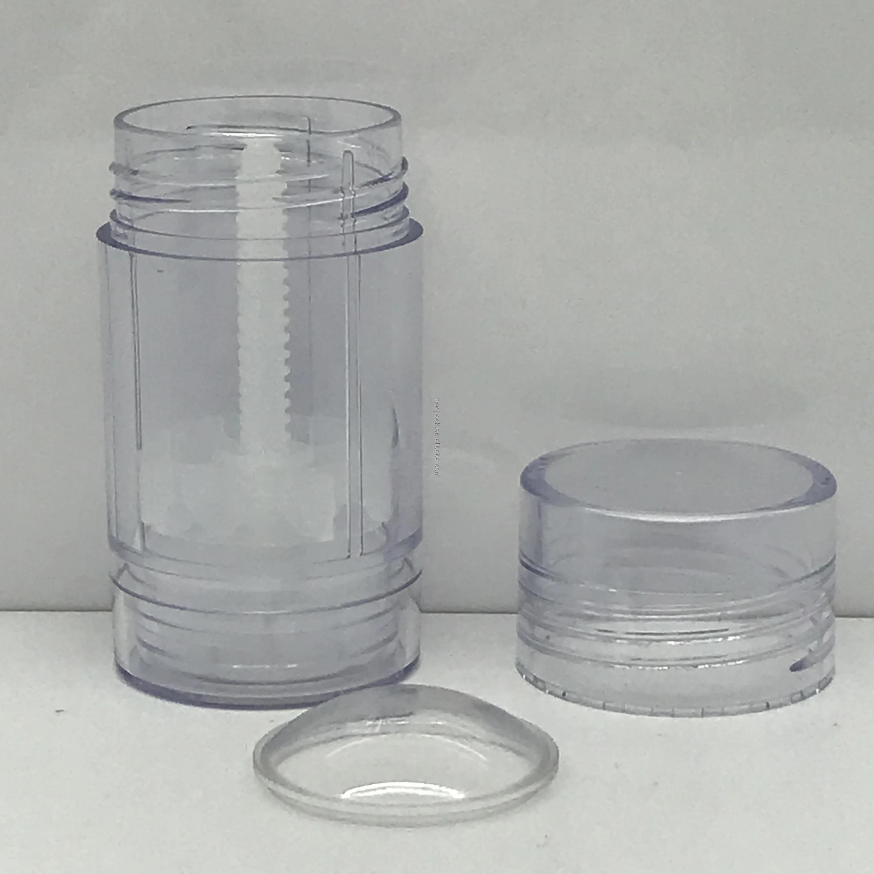 product 5ml 15ml 30ml 50ml 75ml round shape filling stick deodorant container reusable deodorant bottles clear twist up stick tube 6g-29