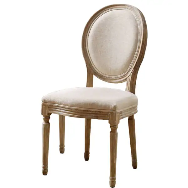 french oval back dining chair