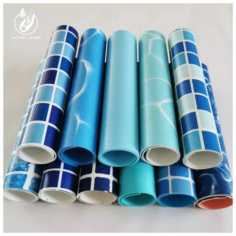 product cuttable pool liner film roll thickened mosaic water ripple pattern anti slip and waterproof membrane easy to install-5