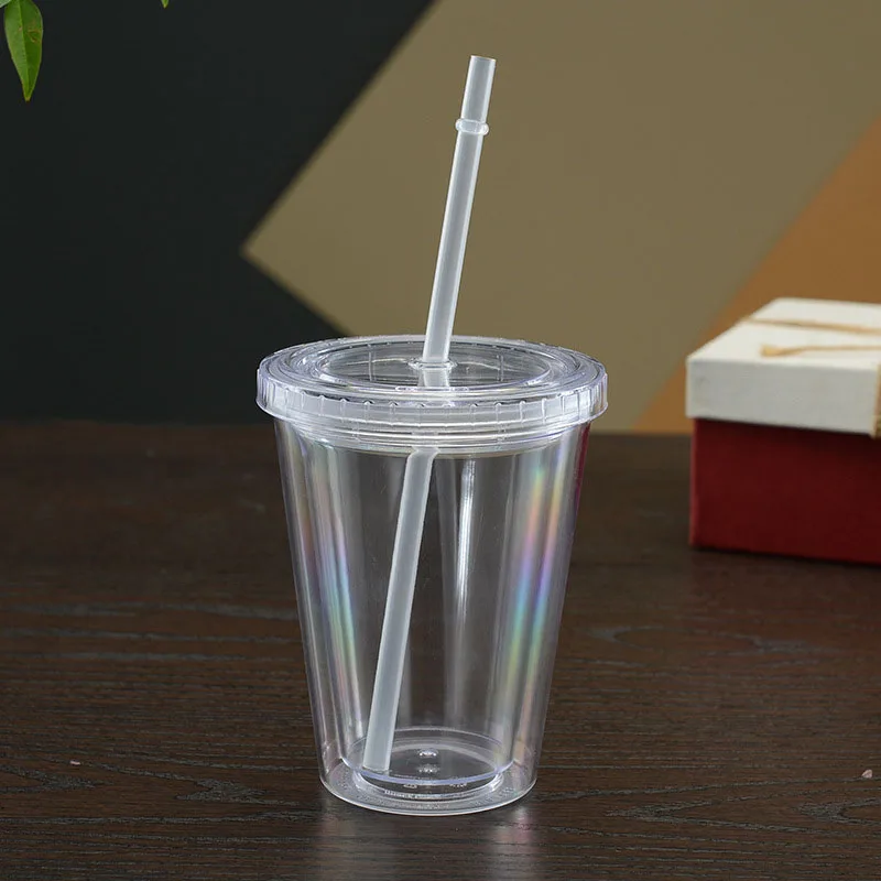 Custom Double Wall Plastic Tumblers With Lids And Straws Wholesale
