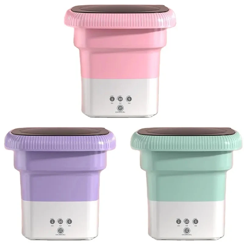 8L Foldable Mini Washing Machine Electric Tub Laundry Washer Portable Mini Folding Washi aperçu 2