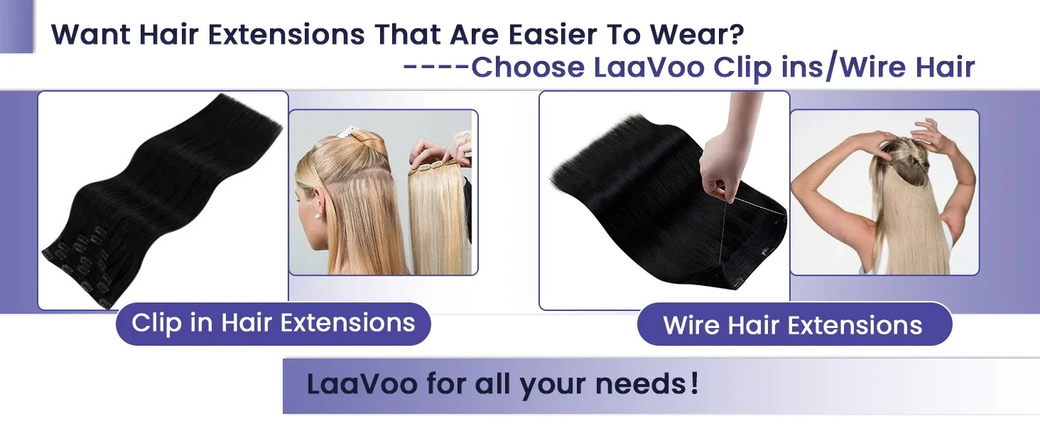 LaaVoo Human Hair Bundles Remy Hair Blonde Highlight Brazilian Straight Weave_voghion.com