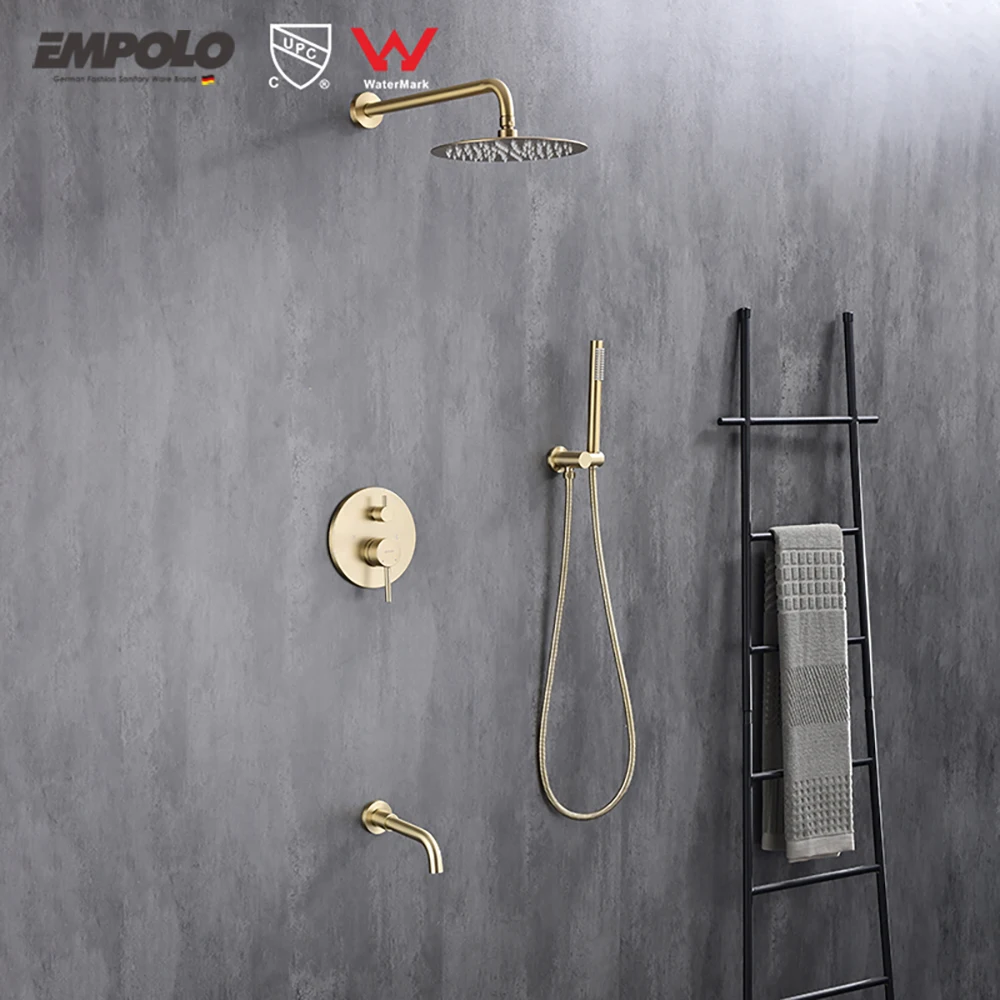 Cupc Upc Shower System 10inch High Pressure Bathroom Shower Faucet