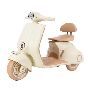 Lightweight Electric Ride-on Toy Motorcycle for Kids Plastic 2-Wheel Cars for 2-7 Years Battery Powered