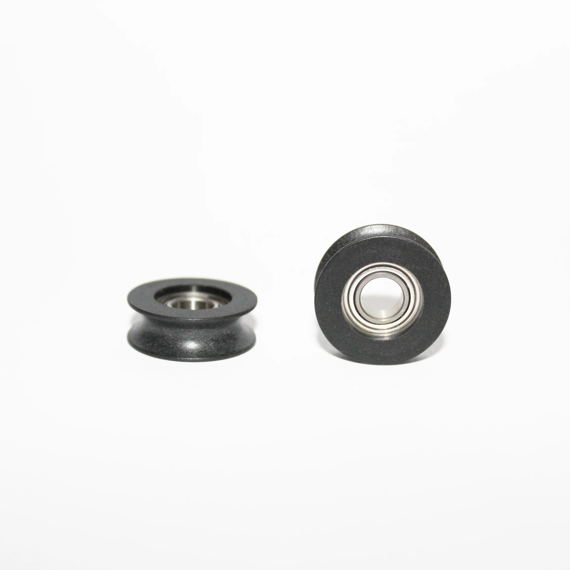 Pulley Wheel Roller PA66 with 30% Glass Fiber Nylon Coated Stainless Steel 440 Roller Wheel Bearing