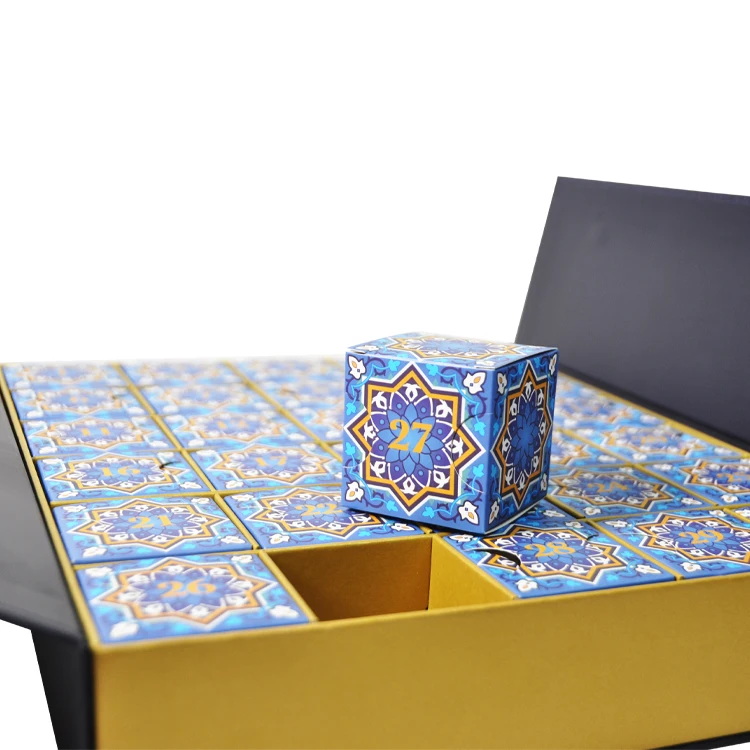 Custom 30 Activities Ramadan Advent Calendar Paper Box Eid Gift Box Calendars