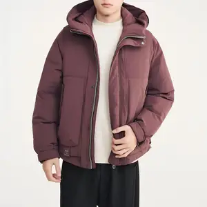 High-quality Men's Winter Coat, Lightweight Hooded Down Jacket for Men, Bubble Thickened Down Jacket