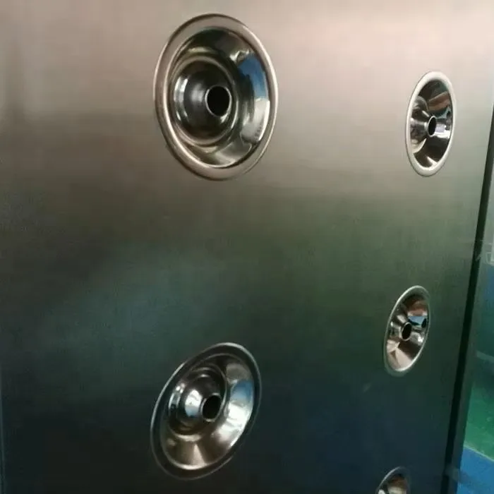 High efficiency filtration automatic stainless steel air shower room for hygienic control in clean rooms and slaughterhouses