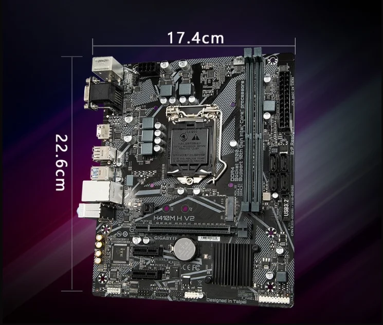 Gigabyte H410M S2 Micro-ATX LGA 1200 Motherboard 10th Gen CPU