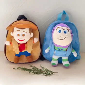 Hot Selling Buzz Light Year Doll Plush Backpack Stuffed Woody Travel Shoulder Bag Plush Schoolbag Good Gift for Kids