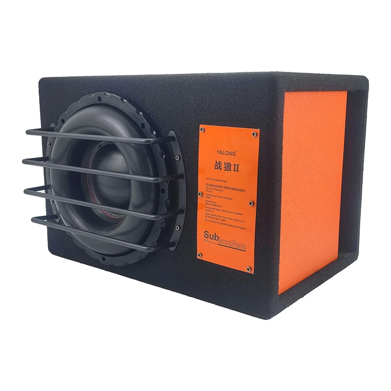 10 Inch DVC SPL Subwoofer Speaker RMS 300W Class D Car Active Sound Car Speakers Box Car Ported Enclosure Active Subwoofers
