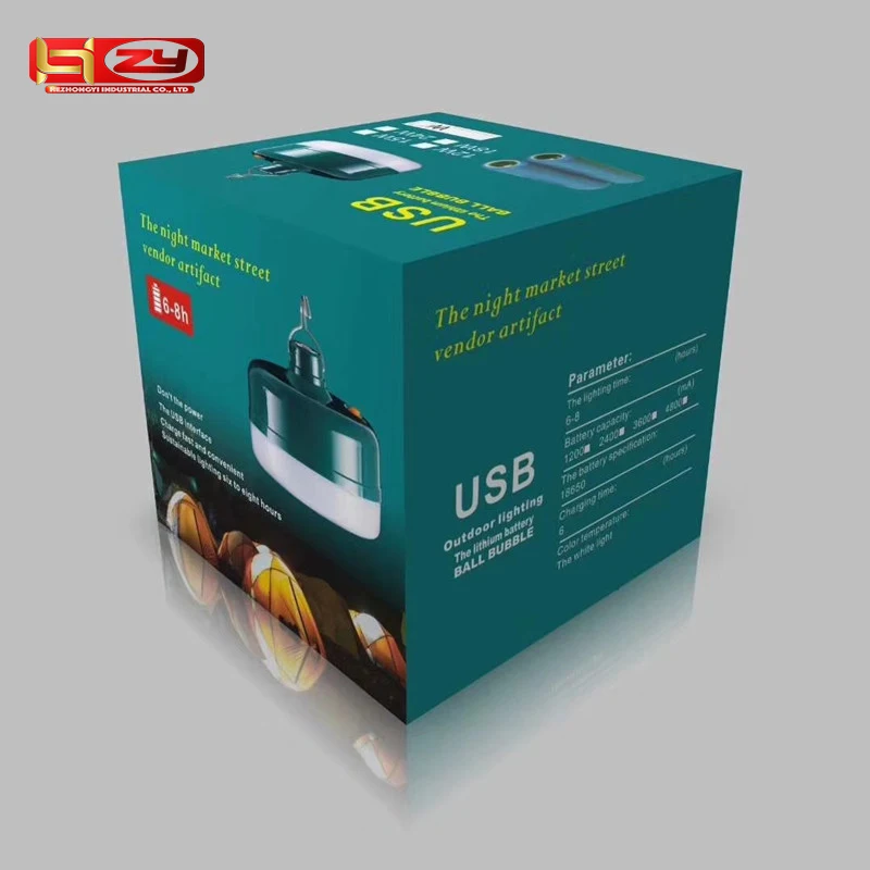 Solar Charging Practical Energy Saving Portable Night Market Camping Rechargeable Lamp Outdoor Work Ip65 Emergency Light