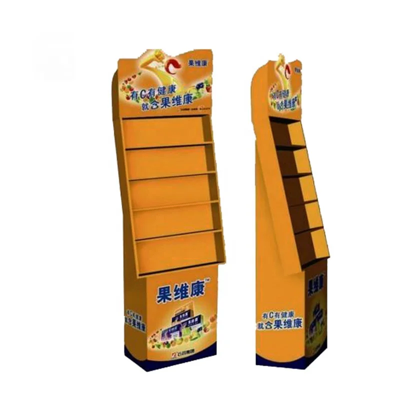 OEM Custom POP Retail Promotion Paper Display Stand Customizable Paper Cardboard Floor Display Shelves