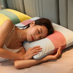 Stripe memory foam neck pillow cotton pillow customize neck pillows for sleeping NO 5