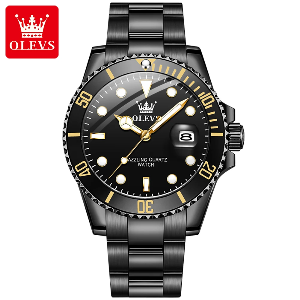 Luminous Waterproof Stainless Steel Men's Quartz Watch