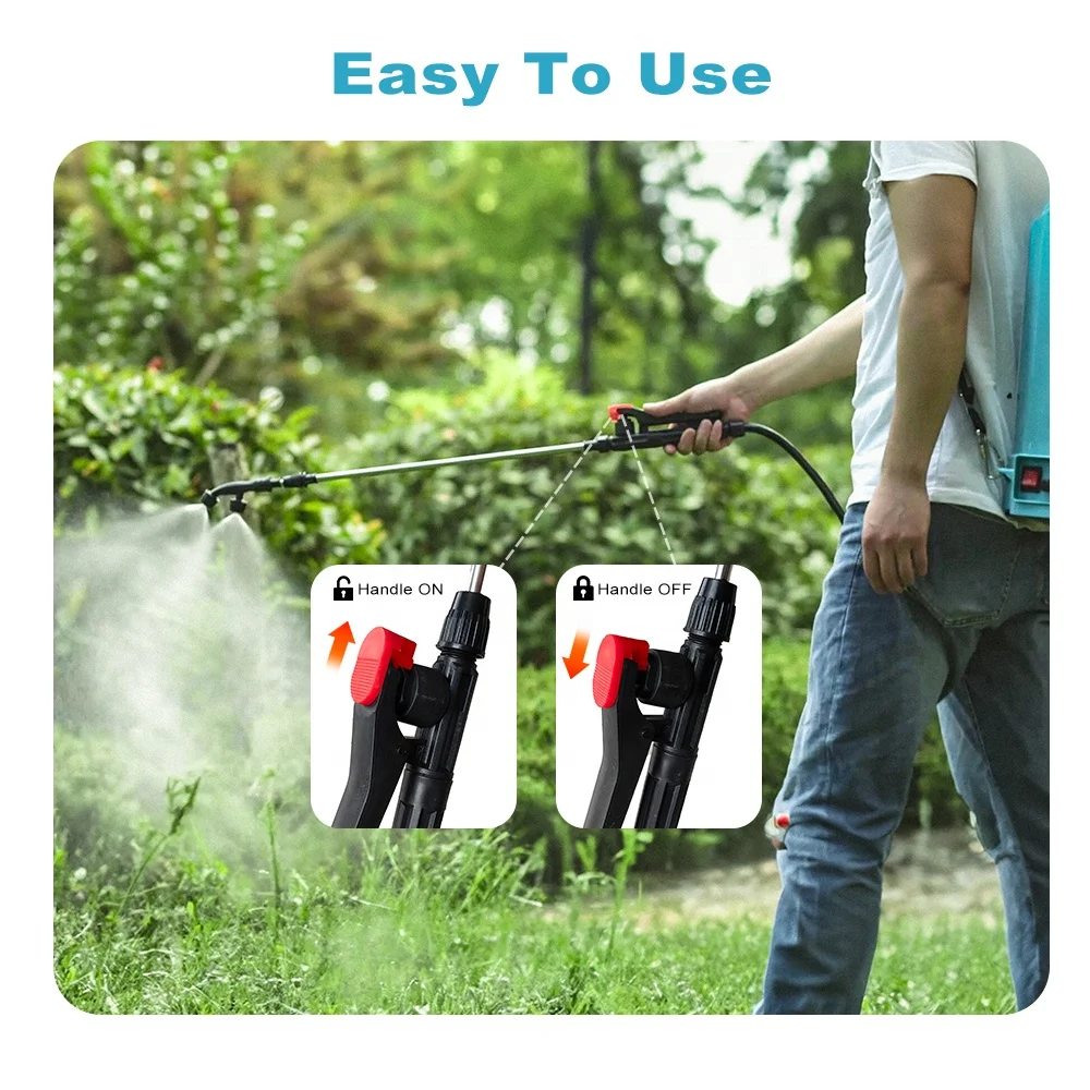 2 in 1Type Knapsack Manual and Battery Blue Electric Backpack Sprayer