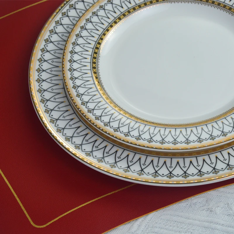 Ceramic Wedding Decoration Seving Plates Porcelain Dinner Plates New Fashion Dish for Tableware