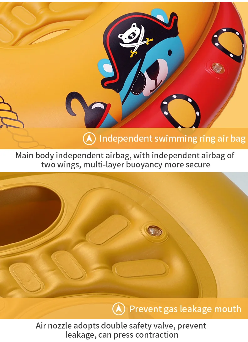 Swimbobo New Summer Indoor Outdoor Pirate Version Children Inflatable Floating Water Toy Baby Swimming Ring Kids Seat Float
