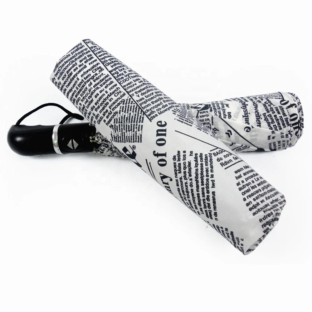 Lot De 24 Parapluies Auto-ouvrants Nervurés Acier - Protection Soleil/pluie, Polyester Noir