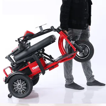 Made in China foldable elderly electric two person leisure commuting lithium-ion and lead-acid battery electric tricycle scooter