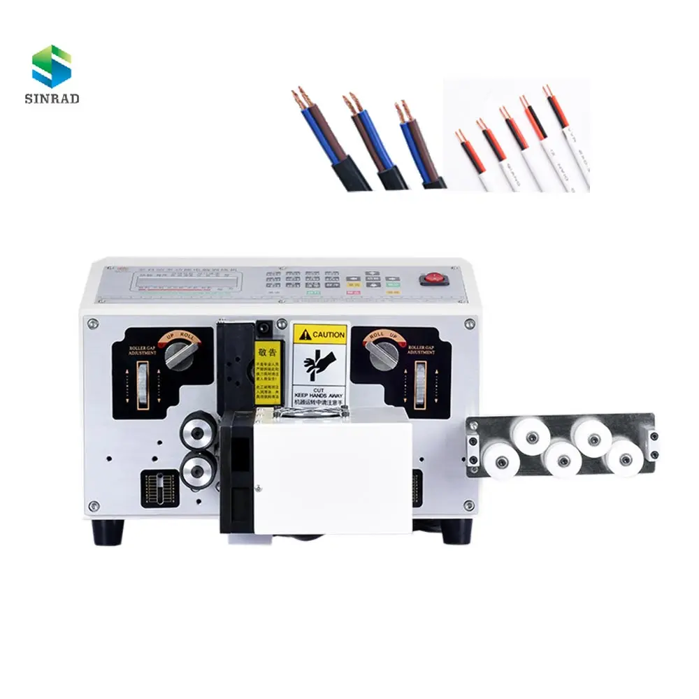 Two Core Flat Sheath Cable Stripping Cutting and Twisting Wire Cut ...
