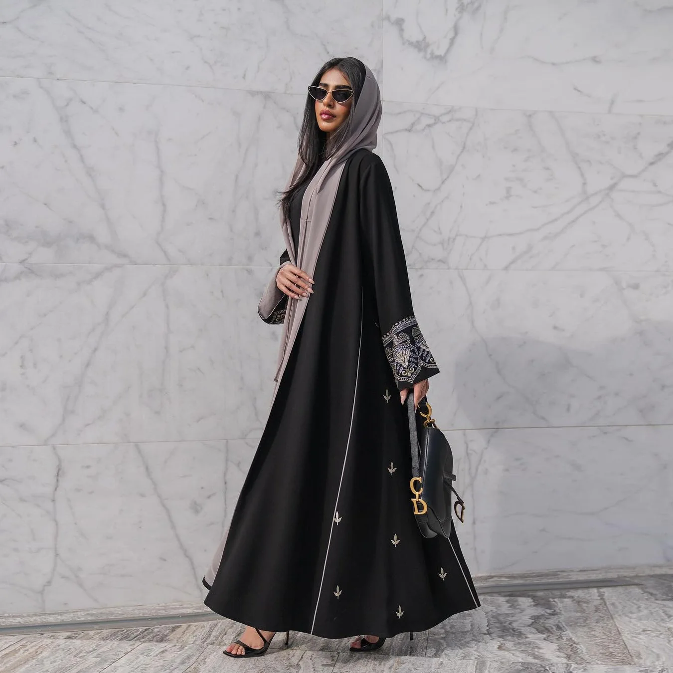 Eid Muslim Abaya for Women Embroidery Cardigan Party Dress Without Scarf  Dubai Long Robe Morocco Abayas Kaftan Gorgeous Jalabiya