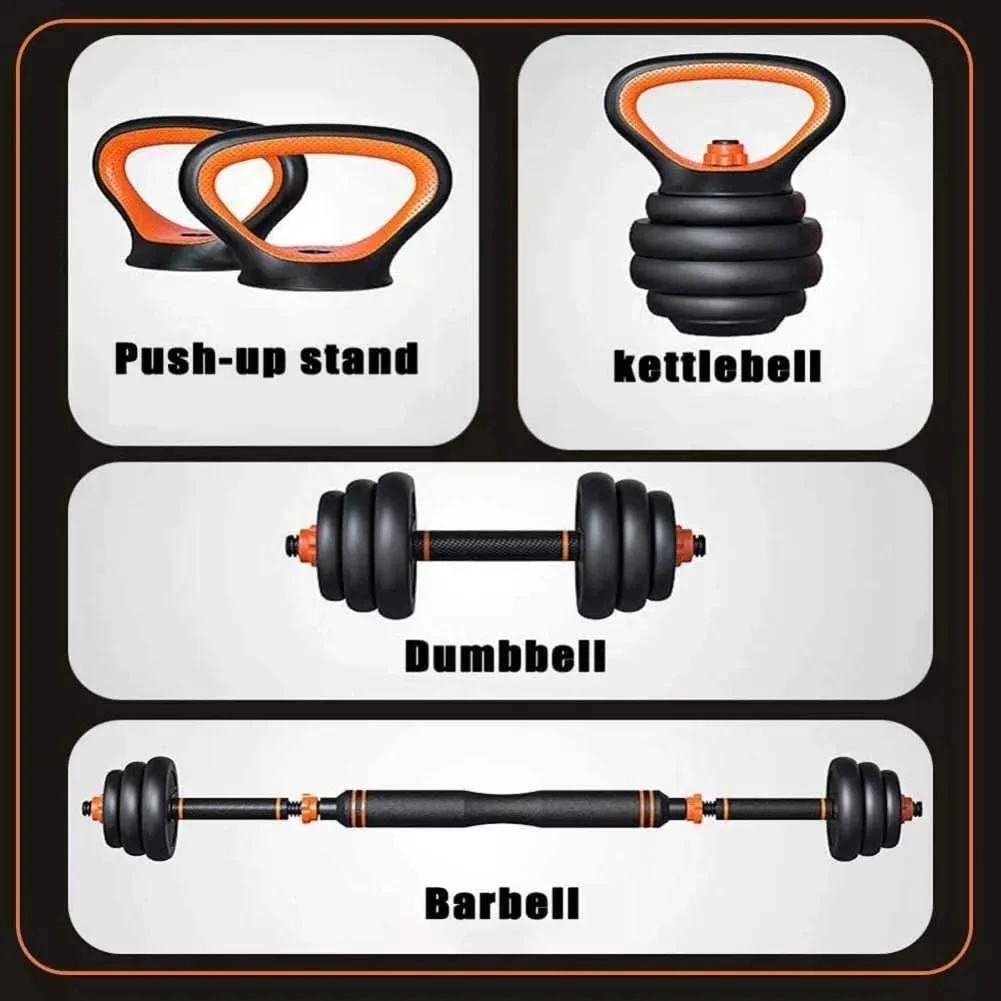 Hot Sale Household Weights Gym Equipment Fitness Price Kettlebell Adjustable Dumbbell 40kg And Barbell Set factory