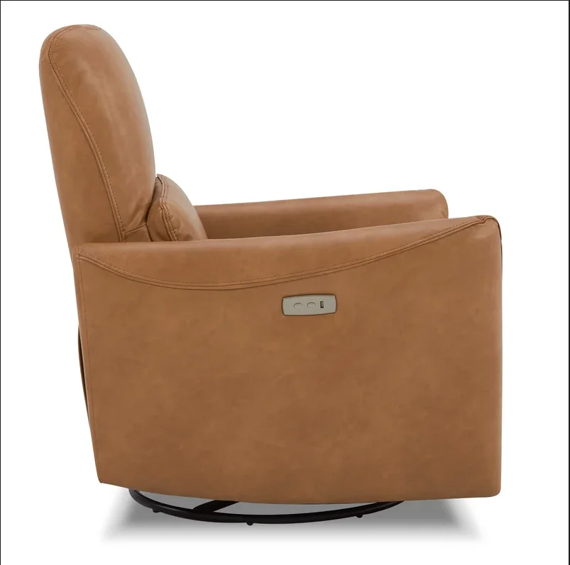 Geeksofa Modern Design High Adjustable Air Breathable Leather Electric Power Recliner Sofa Chair With USB Charger in the Switch