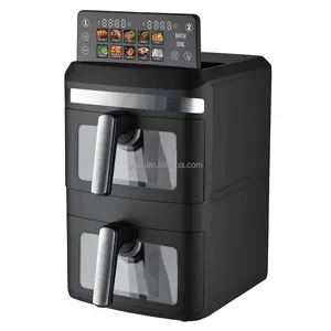 AOJA Design  Dual Zone Basket  8L 12L air Fryer Good Price Digital Without Oil Smart air Fryer With LCD Display  air Fryers