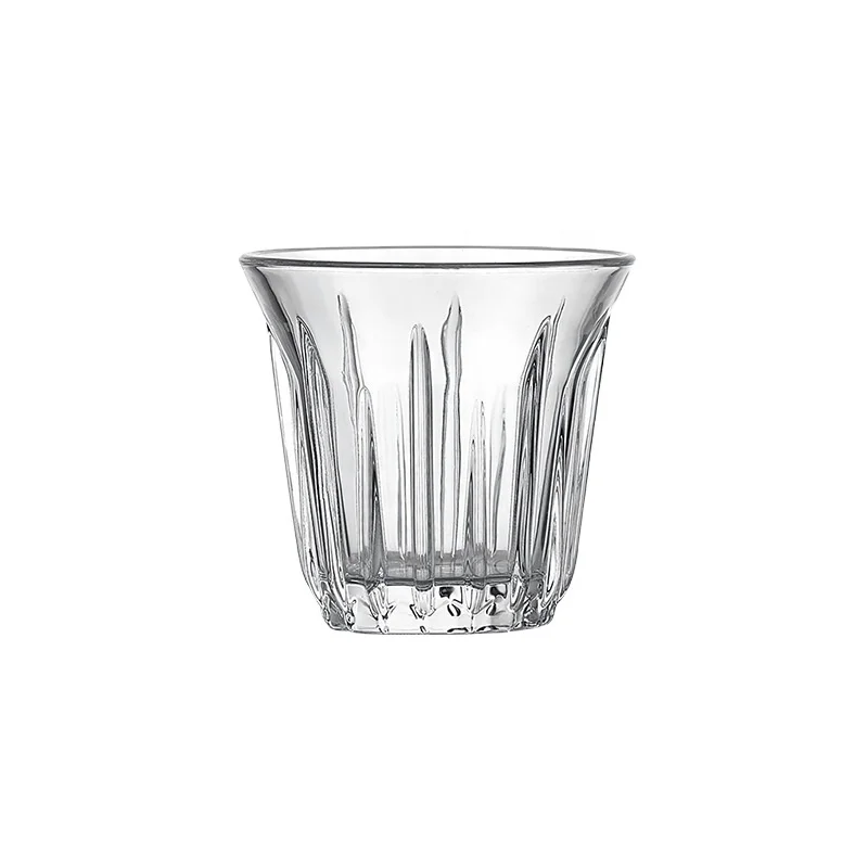200ml Italian Style Glass Espresso Cups Clear Nonslip Coffee Glass Cup