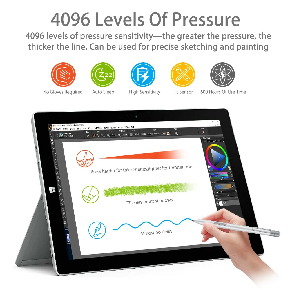 Smart Touch Stylus Pen for Microsoft Surface Pro Surface Go  Book Laptop Studio Surface Pen