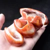 Oeufs de géode d'agate Druzy rouge