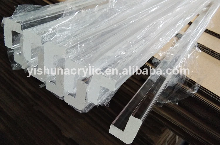 Yishun Factory Custom Clear Extruded L Shape PMMA Plastic Rod Acrylic ...