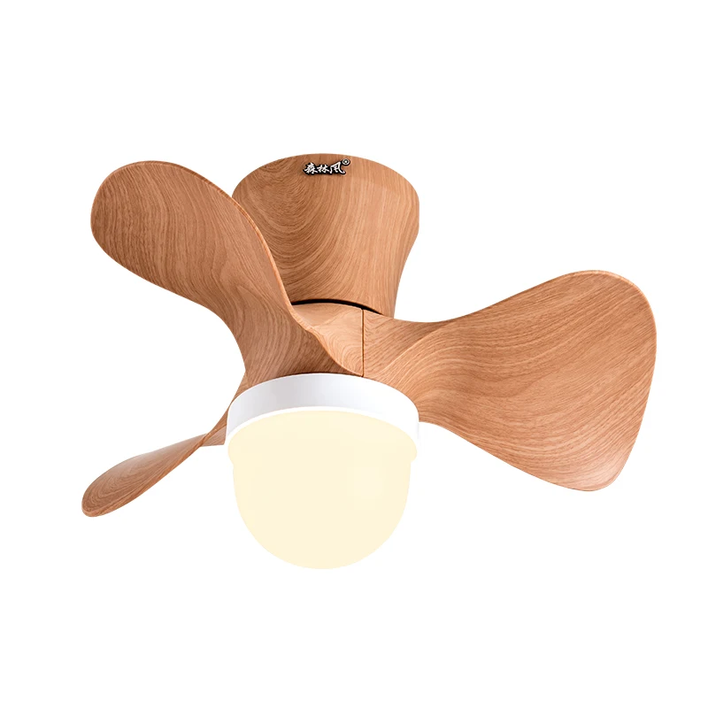 High Quality Mini Remote Control Modern DC Motor False Decorative Light Kid Led Ceiling Fan With Light