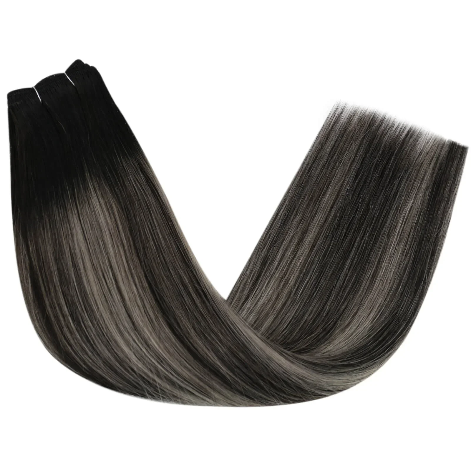 LaaVoo Virgin Weft Human Hair Extension 50g 100g 16-24 pollici veri lisci brasiliani di alta qualità senza cuciture_voghion.com