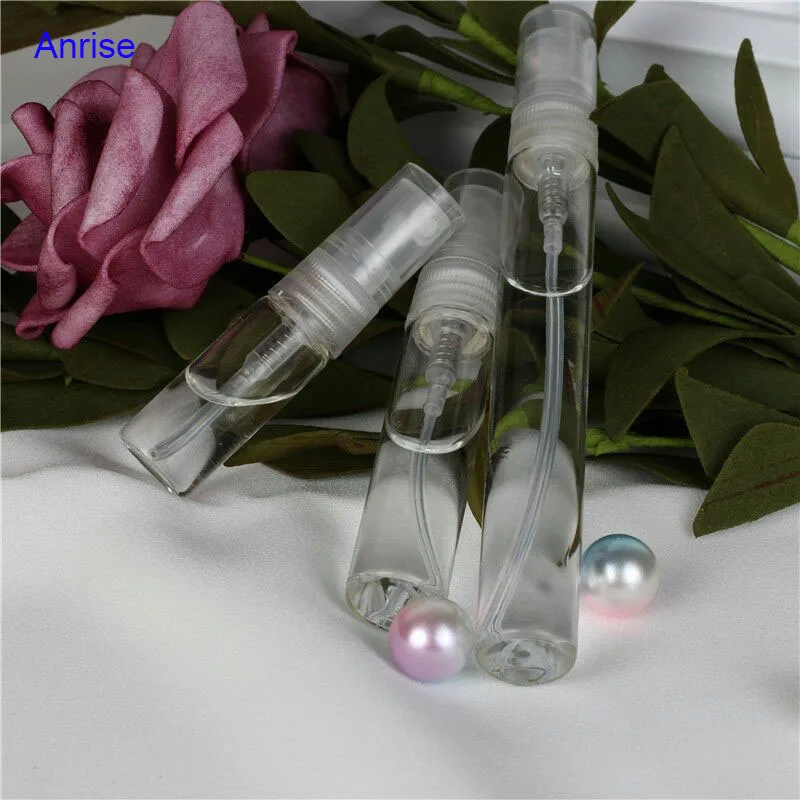 Mini Size 2ml 3ml 5ml 10ml Clear Glass Vial Perfume Spray Atomizer Sample Bottle
